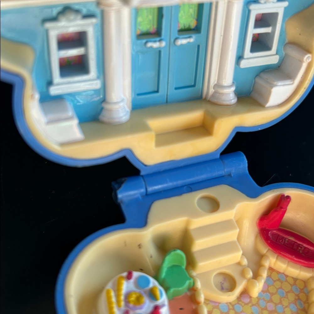 Vintage Polly Pocket Blue Flower Compact 1990 - Picture 6 of 10